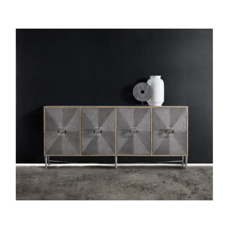 Hooker Furniture Melange Zola 4Door Credenza & Reviews Perigold